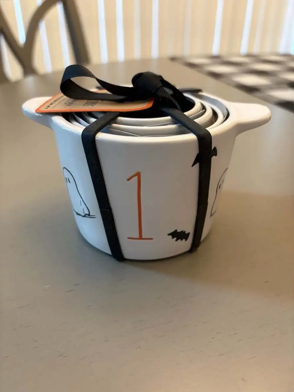 Rae Dunn Peanuts Halloween Boo Measuring Cups Set of 4